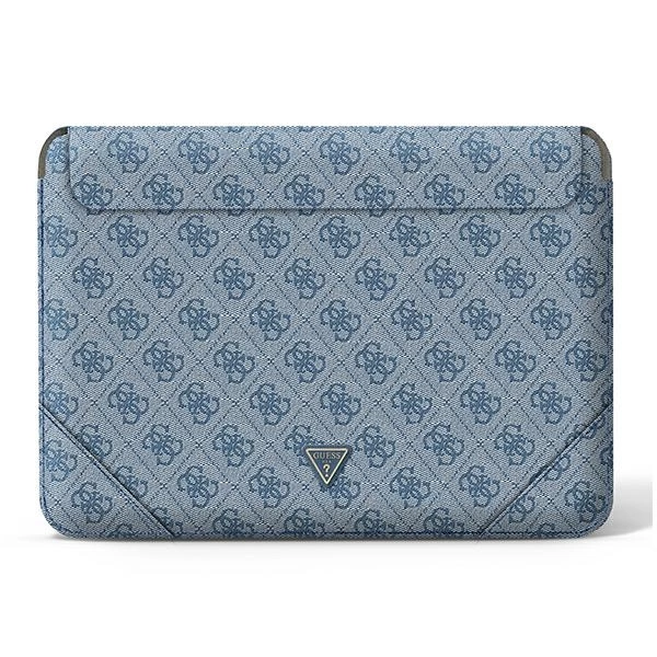 Guess 4G Uptown Triangle Logo dėklas 16'' nešiojamam kompiuteriui – mėlynas