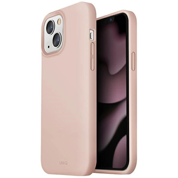 Uniq Lino dėklas iPhone 13 - rožinis