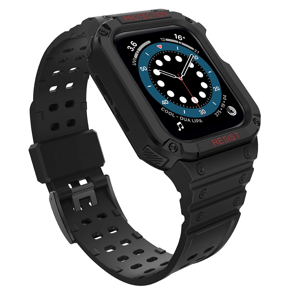 Protect dirželio juosta Apple Watch 38/40/41mm Armored Case – juoda