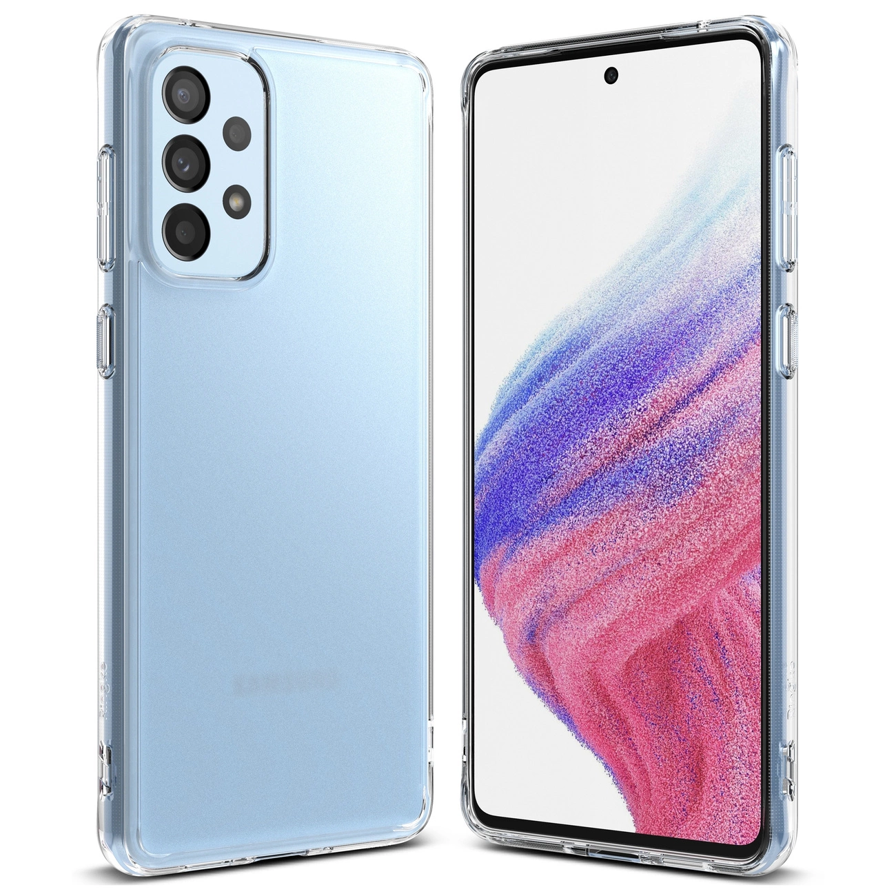 Ringke Fusion Matte TPU dėklas su permatomu geliniu rėmeliu Samsung Galaxy A73