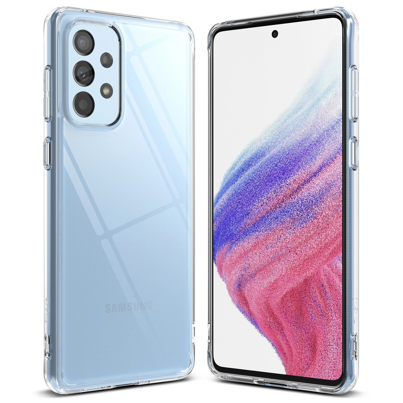 Ringke Fusion TPU dėklas su rėmeliu Samsung Galaxy A73 skaidrus