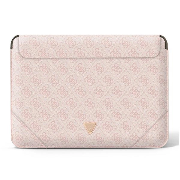 Guess 4G Uptown Triangle Logo dėklas 13–14'' nešiojamam kompiuteriui – rožinis