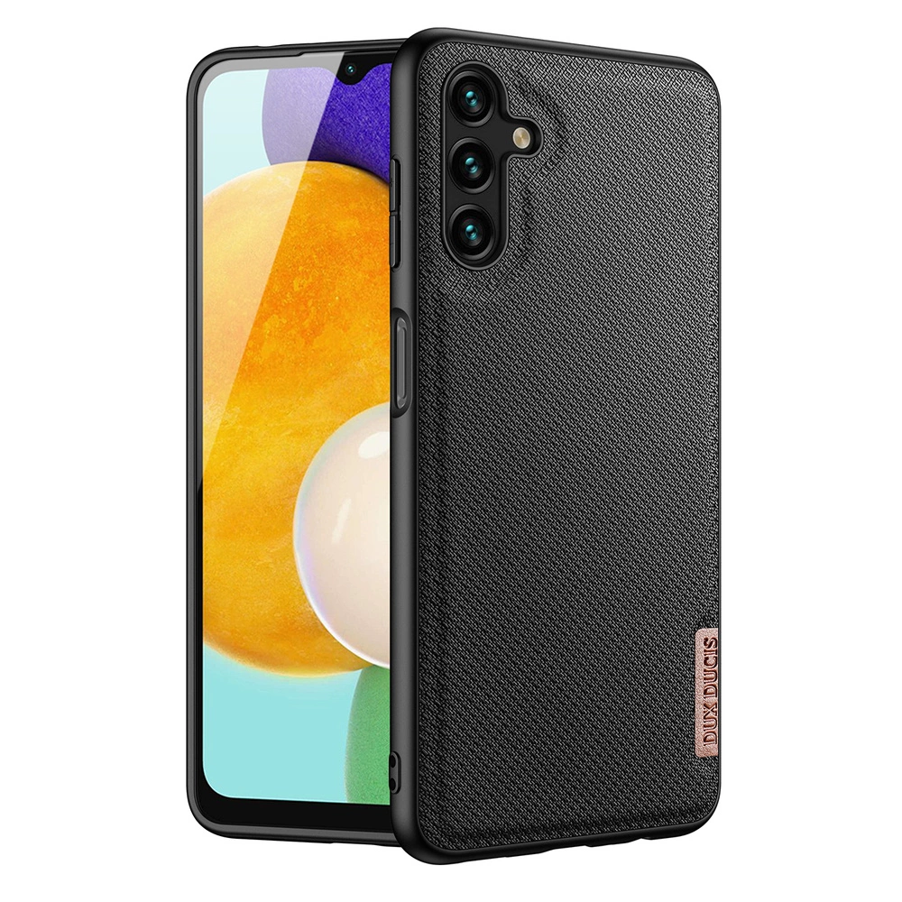 Dux Ducis Fino dėklas dengtas nailono medžiaga Samsung Galaxy A13 5G juodas