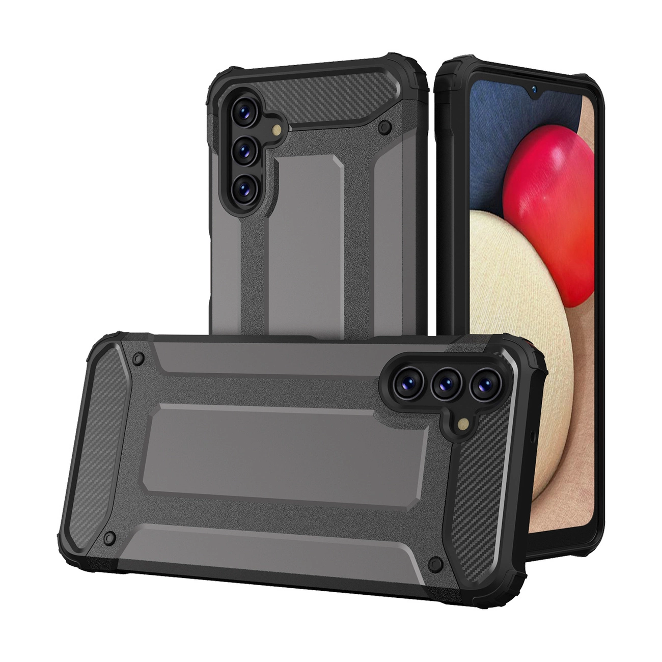 Hybrid Armor Case tvirtas ir atsparus dėklas Samsung Galaxy A13 5G - juodas