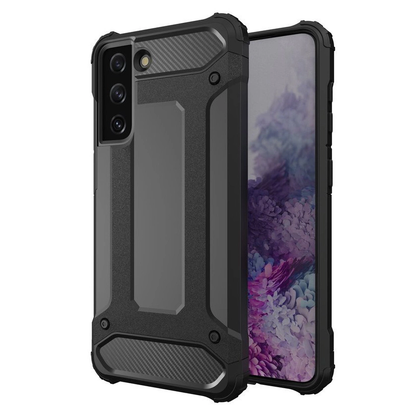 Hybrid Armor Case tvirtas ir atsparus dėklas Samsung Galaxy S22+ - juodas