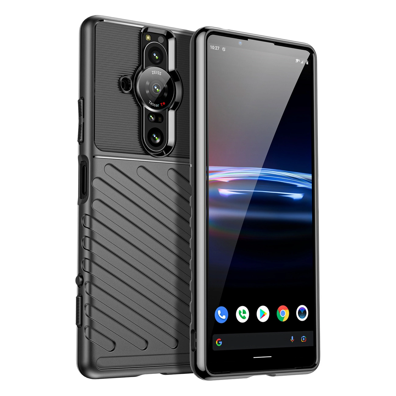 Thunder Case lankstus apsauginis dėklas Sony Xperia Pro-I - juodas