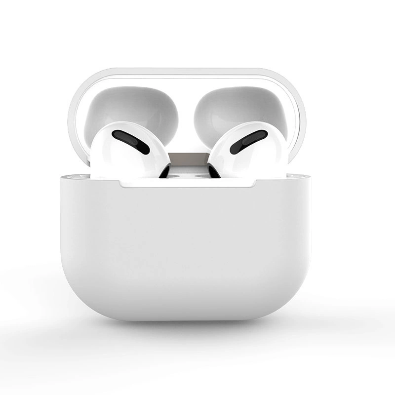 Dėklas AirPods 2 / AirPods 1 silikono minkštas ausinių dangtelis baltas (Case C)