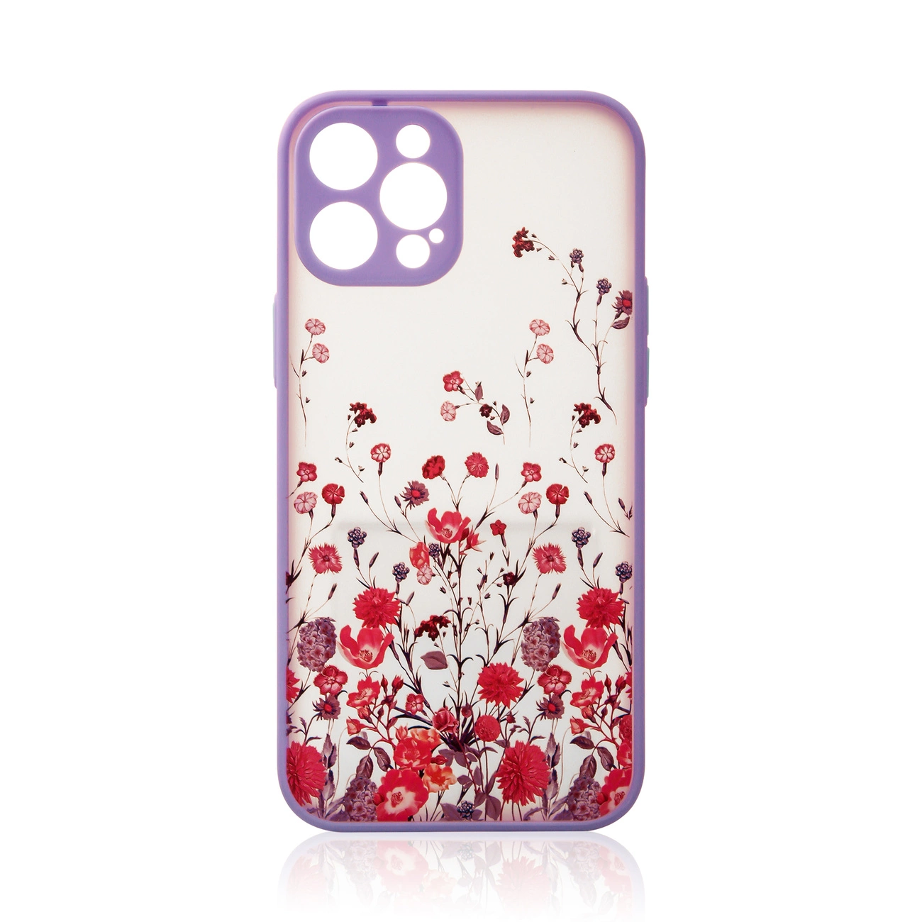 Design Case iPhone 13 Pro Max gėlių violetinis