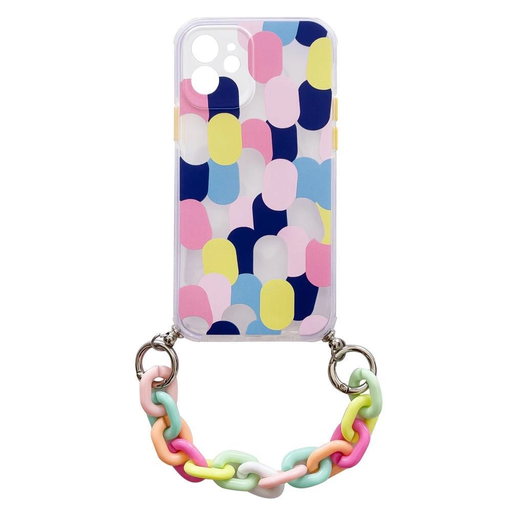 Color Chain Case gelinis lanksčios medžiagos dėklas su grandinėlės pakabuku Xiaomi Redmi Note 10 / Redmi Note 10S, margas (1)