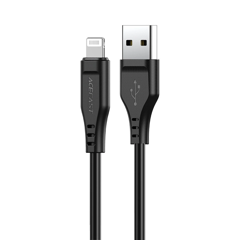 Acefast kabelis MFI USB - Lightning 1,2 m, 2,4A juodas (C3-02 black)