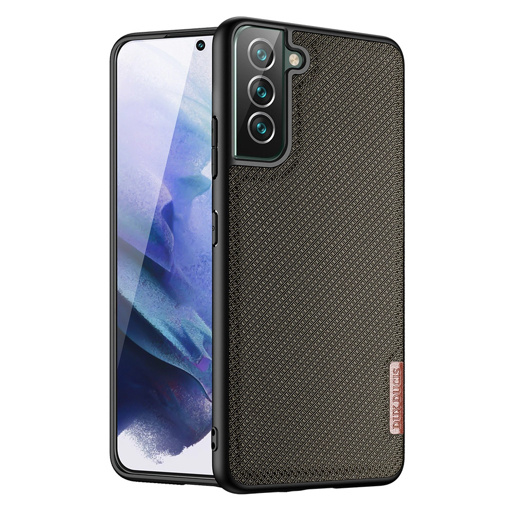 Dux Ducis Fino dėklas, nailono medžiaga Samsung Galaxy S22 + (S22 Plus) žalias