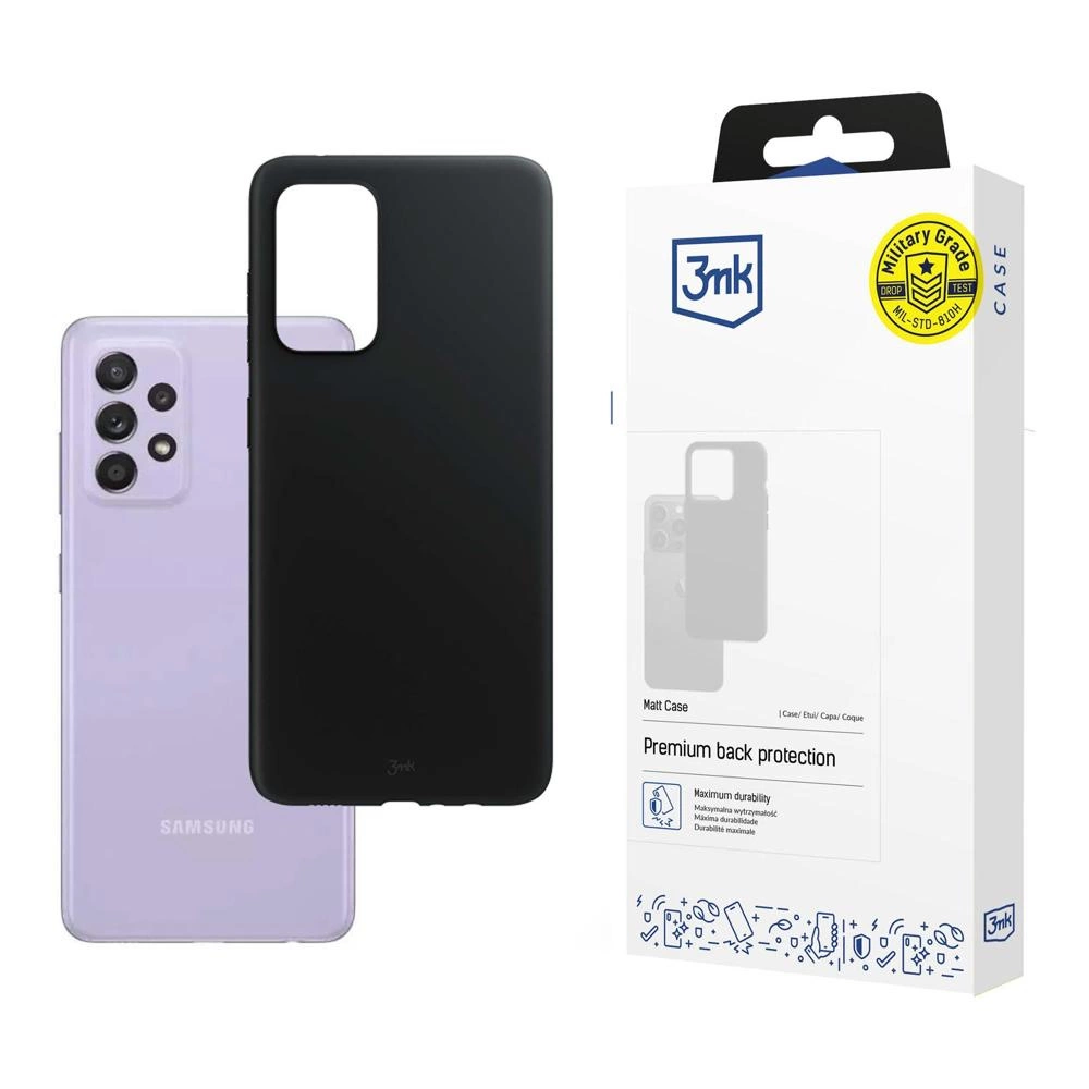 Samsung Galaxy A52 4G/5G A52s 5G - 3mk Matt Case juodas
