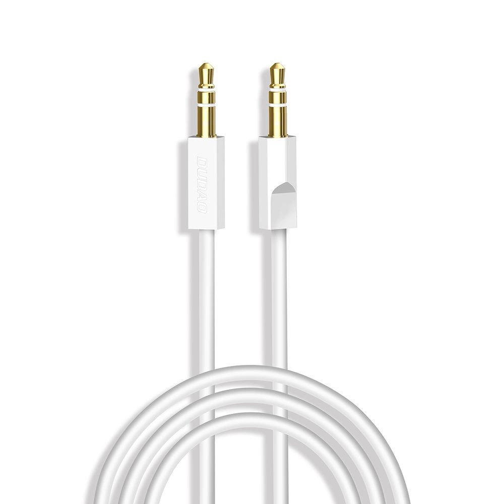 Dudao AUX mini jack 3,5 mm kabelis 1 m 3 polių stereo – baltas (L12S white)