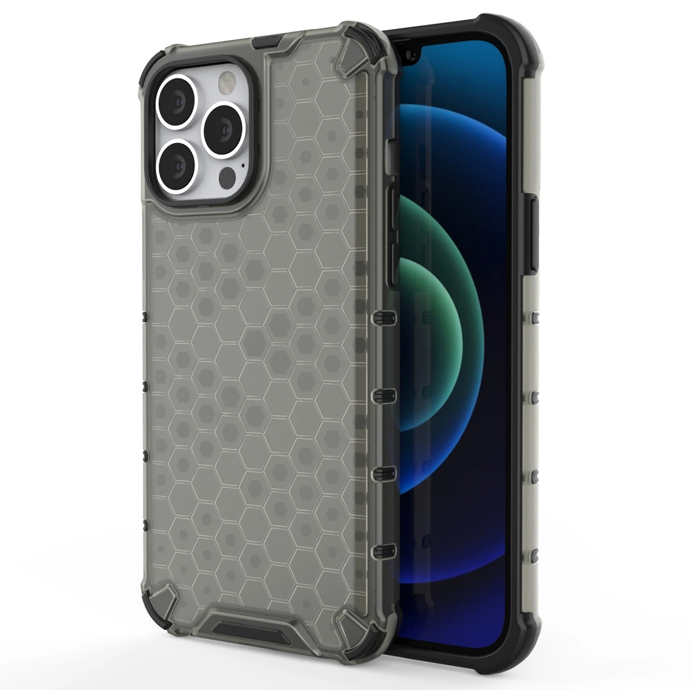 Honeycomb dėklas su TPU apsauga iPhone 13 Pro Max juodas