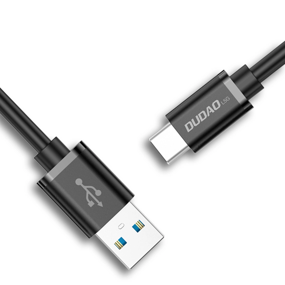 Dudao USB kabelis – USB Type C Super Fast Charge 1 m juodas (L5G-Black)