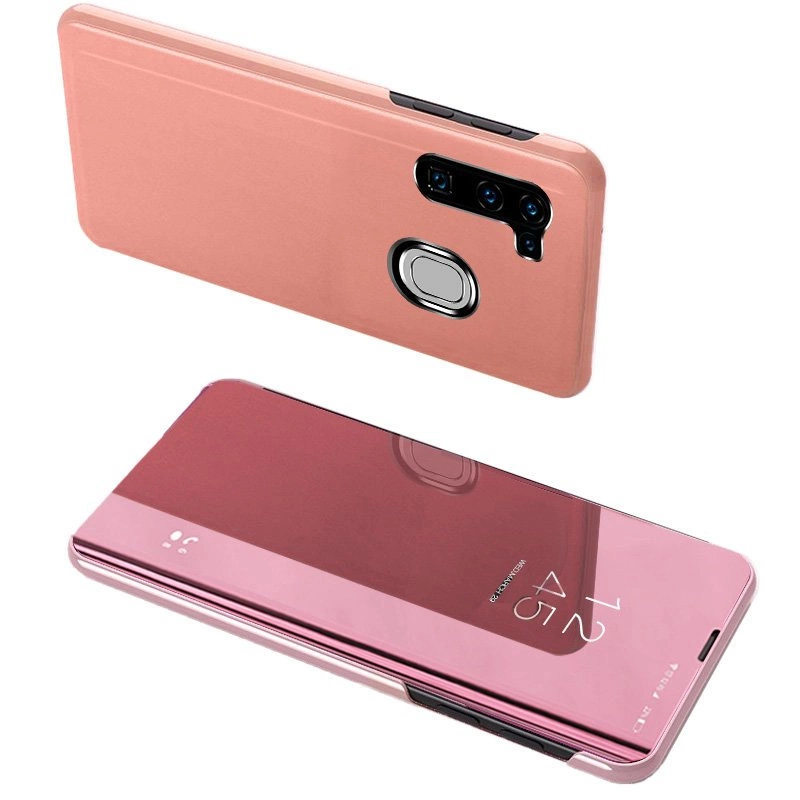 Clear View Case dėklas Samsung Galaxy A11 / M11 – rožinis