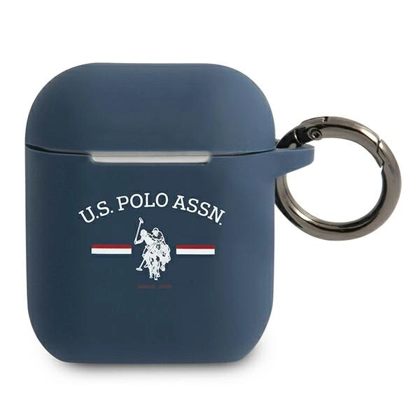 US Polo USACA2SFGV dėklas AirPods 1/2 tamsiai mėlynas