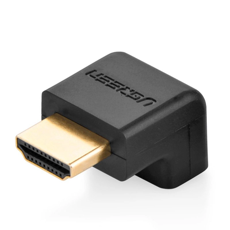 Ugreen HDMI adapteris kampu, jungtis iš apačios – juodas (20109)