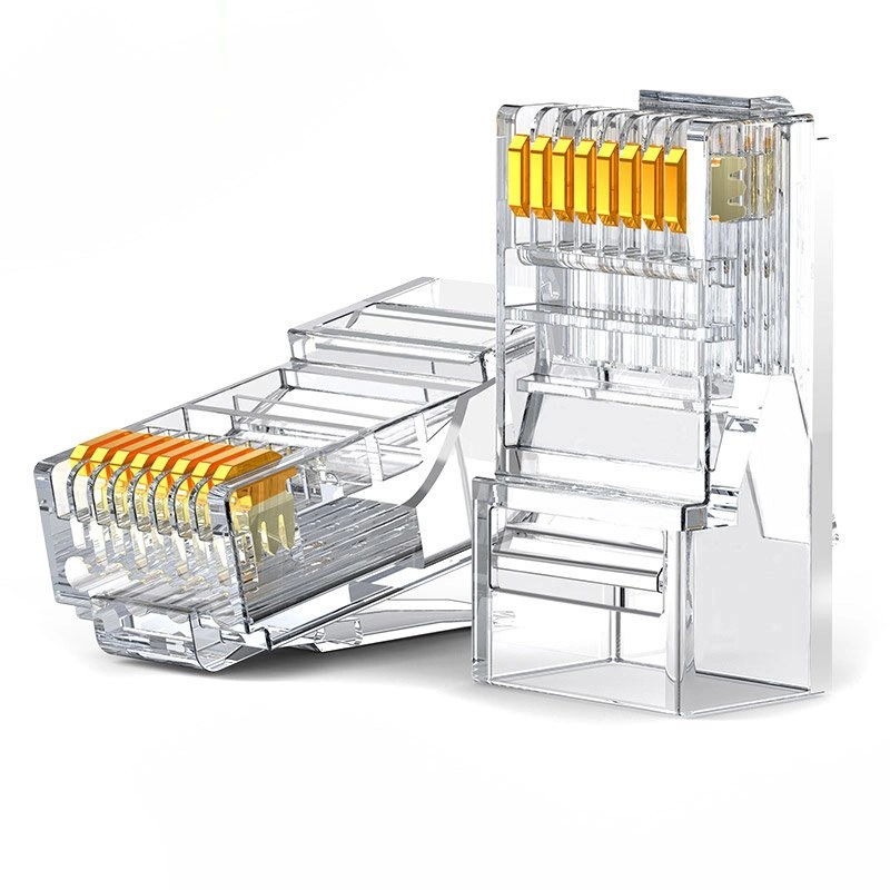 Ugreen 10x RJ45 8P8C Cat 6 kištukų jungtys – permatomos (50961)