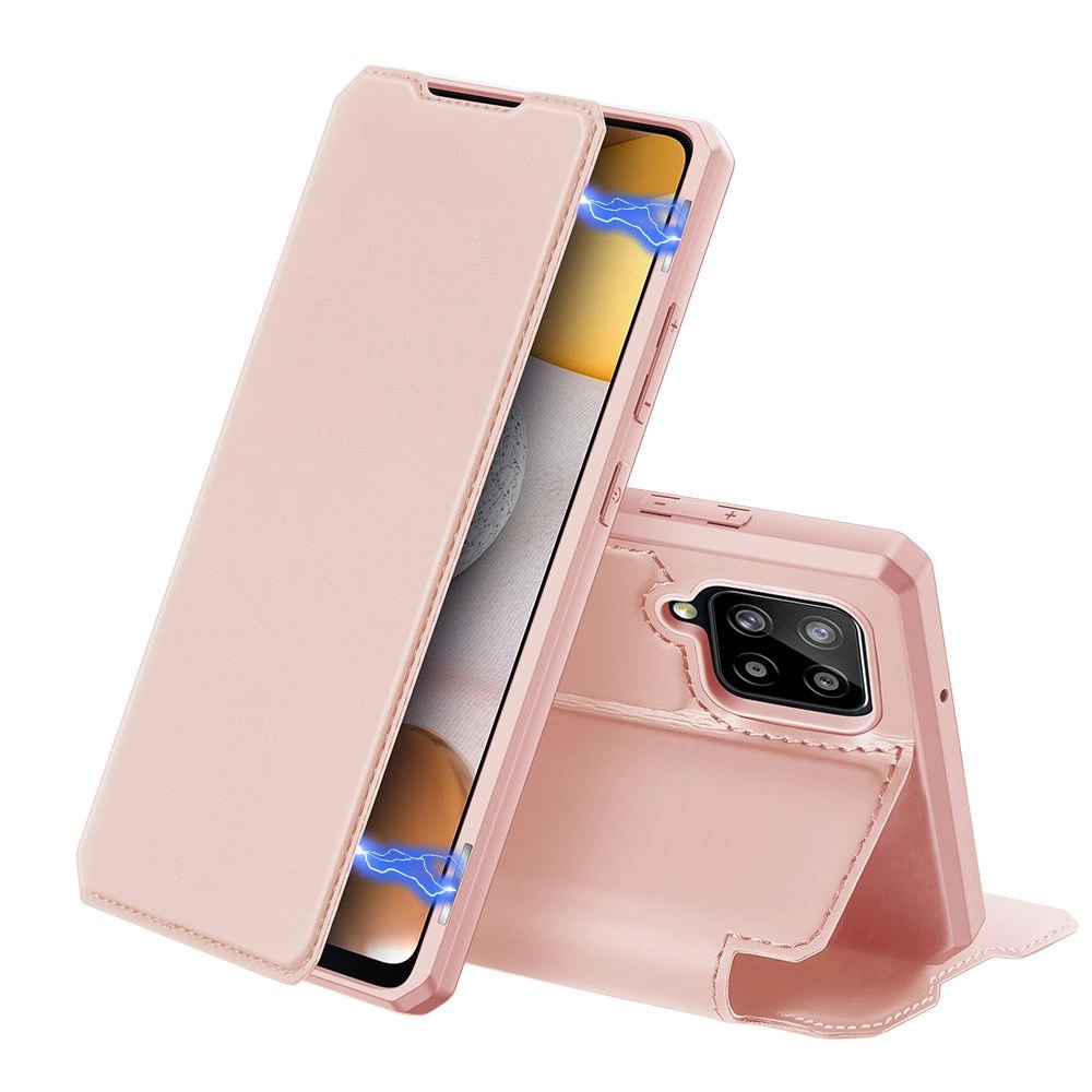 DUX DUCIS Skin X dėklas tipo Bookcase Samsung Galaxy A42 5G, rožinis
