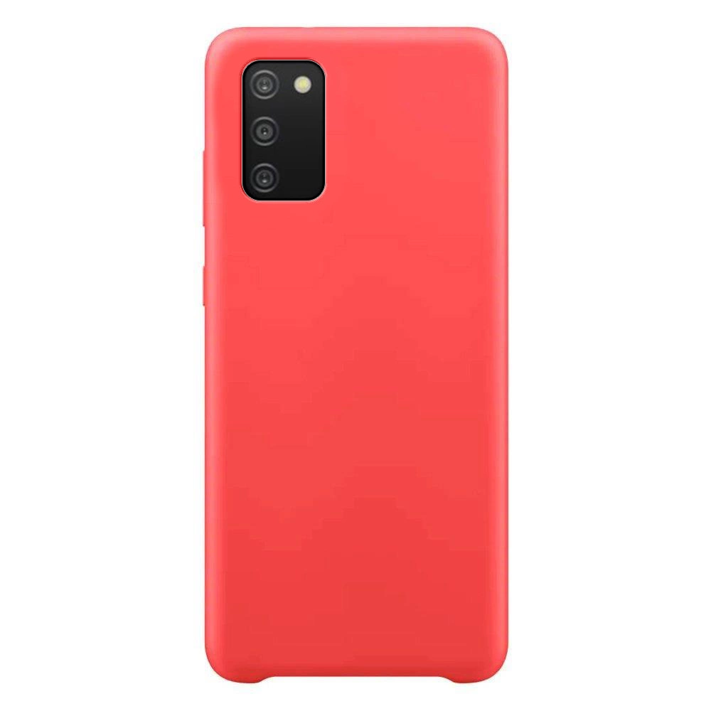 Silikoninis dėklas minkštas, lankstus Samsung Galaxy A03s - Raudonas