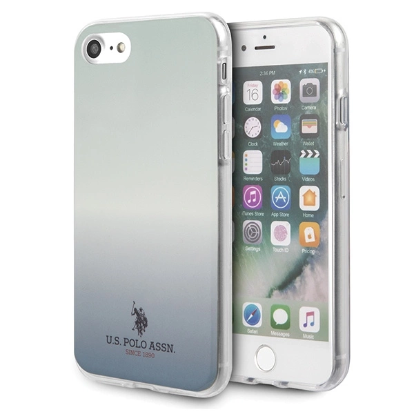 US Polo USHCI8TRDGLB iPhone 7/8/SE 2020 / SE 2022 mėlynas/Gradient raštų kolekcija