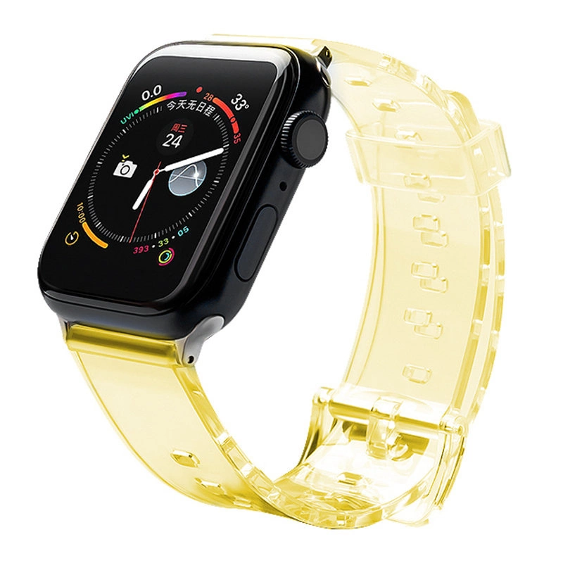 Silikoninis dirželis su šviesos funkcija Apple Watch 38 / 40 mm - Geltonas