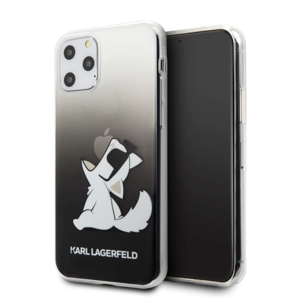 Karl Lagerfeld KLHCN58CFNRCBK iPhone 11 Pro kietas dėklas juodas Choupette Fun