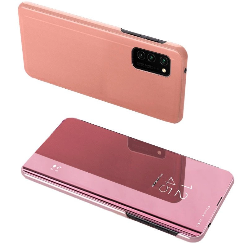 Clear View Case dėklas Samsung Galaxy A72 4G – rožinis