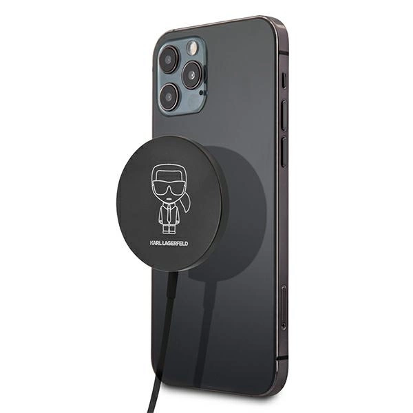 Karl Lagerfeld indukcinis įkroviklis KLCBMSIKBK 15W MagSafe