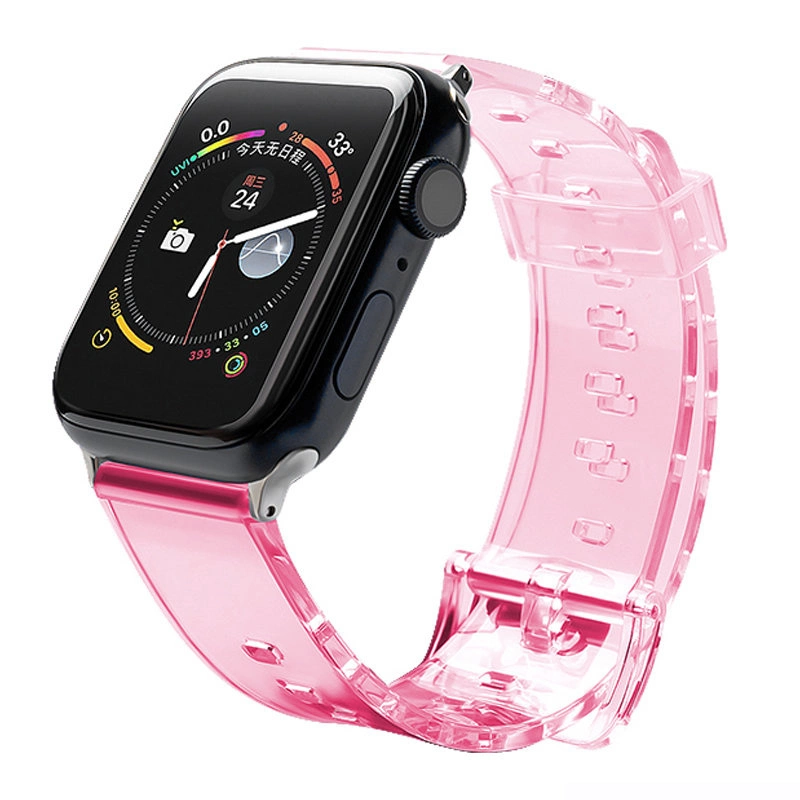 Silikoninis dirželis su šviesos funkcija Apple Watch 38 / 40 mm - Raudonas