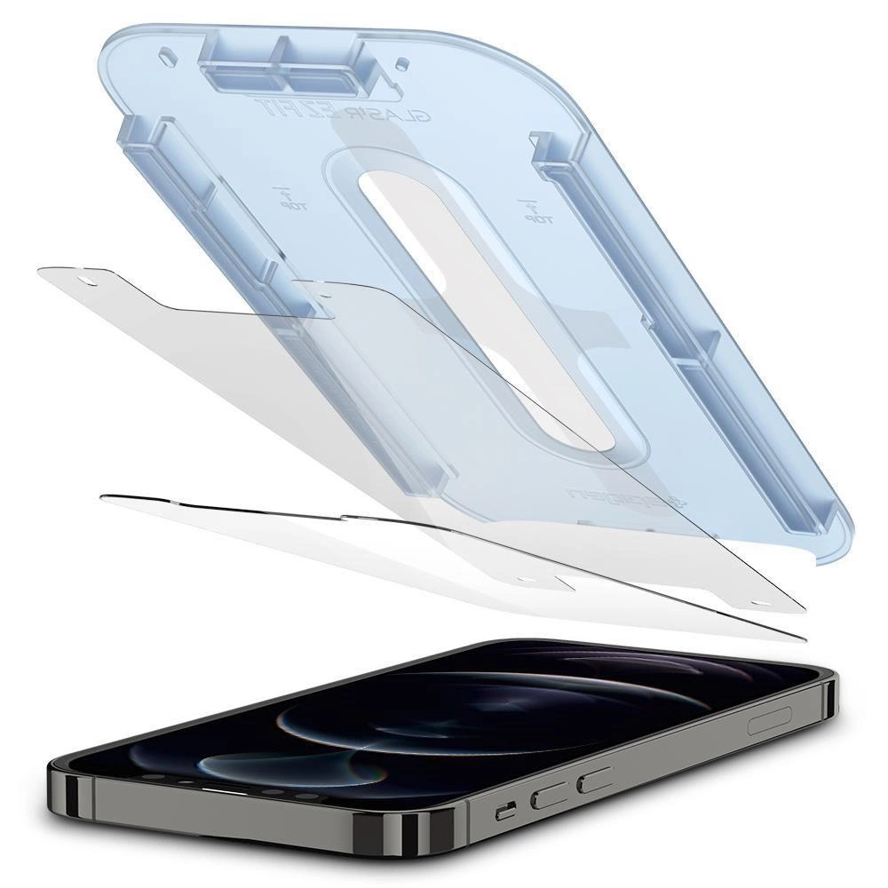 Spigen Glas.tR EZ Fit Grūdintas stiklas iPhone 12 / iPhone 12 Pro - 2 vnt.