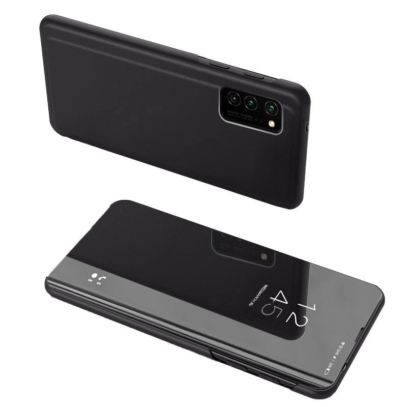 Clear View Case dėklas Samsung Galaxy A72 4G – juodas