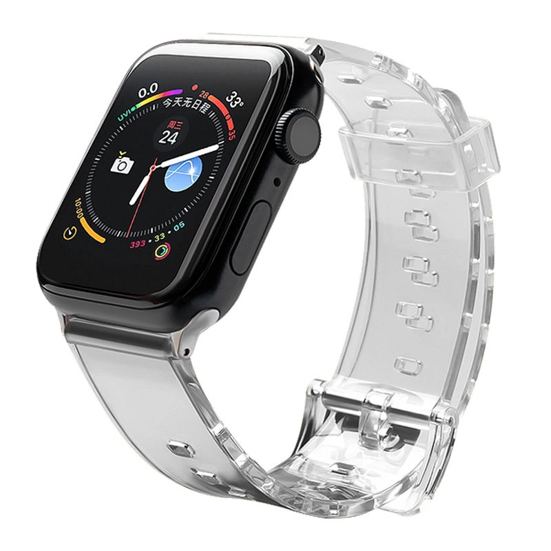 Silikoninis dirželis su šviesos funkcija Apple Watch 38 / 40 mm - Juodas