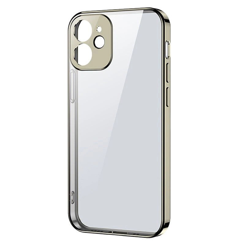 Joyroom New Beauty Series itin plonas dėklas su elektroplatiniu rėmeliu iPhone 12 Pro auksinis (JR-BP743)