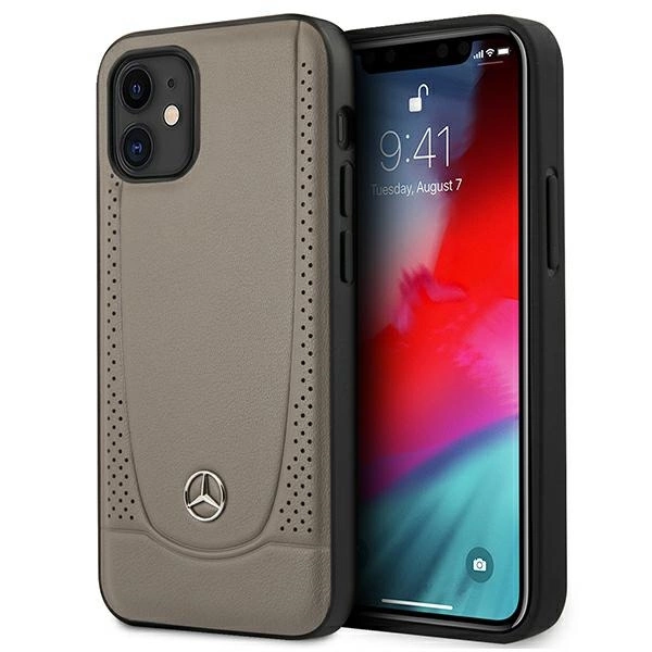 Mercedes MEHCP12SARMBR iPhone 12 mini 5,4" rudas kietas dėklas Urban Line
