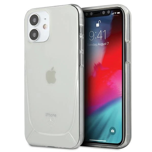 Mercedes MEHCP12SARCT iPhone 12 mini 5,4" skaidrus kietas dėklas Transparent Line
