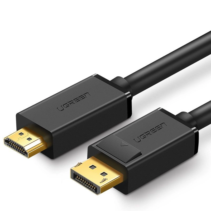 Ugreen vienakryptis DisplayPort į HDMI kabelis 4K 30Hz 32 AWG 1,5 m juodas (DP101 10239)