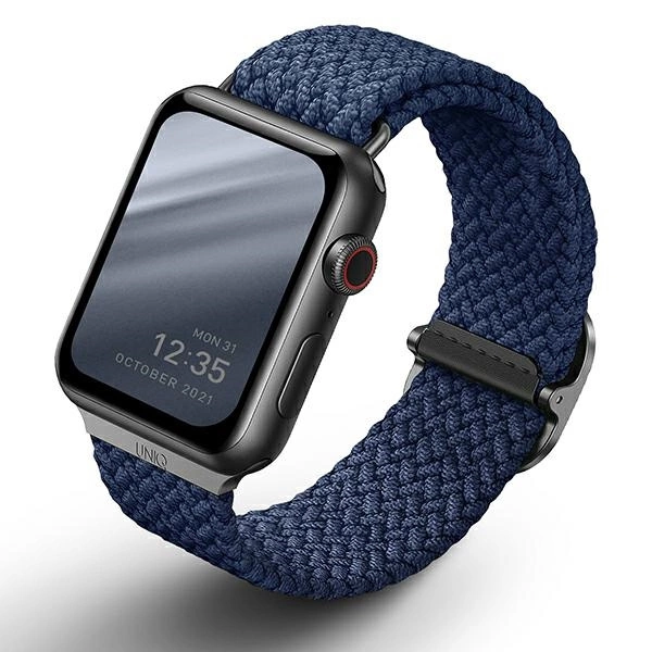 Uniq Aspen pintas dirželis Apple Watch 1/2/3/4/5/6/7/8/SE/SE2 44/42/45 mm - mėlynas