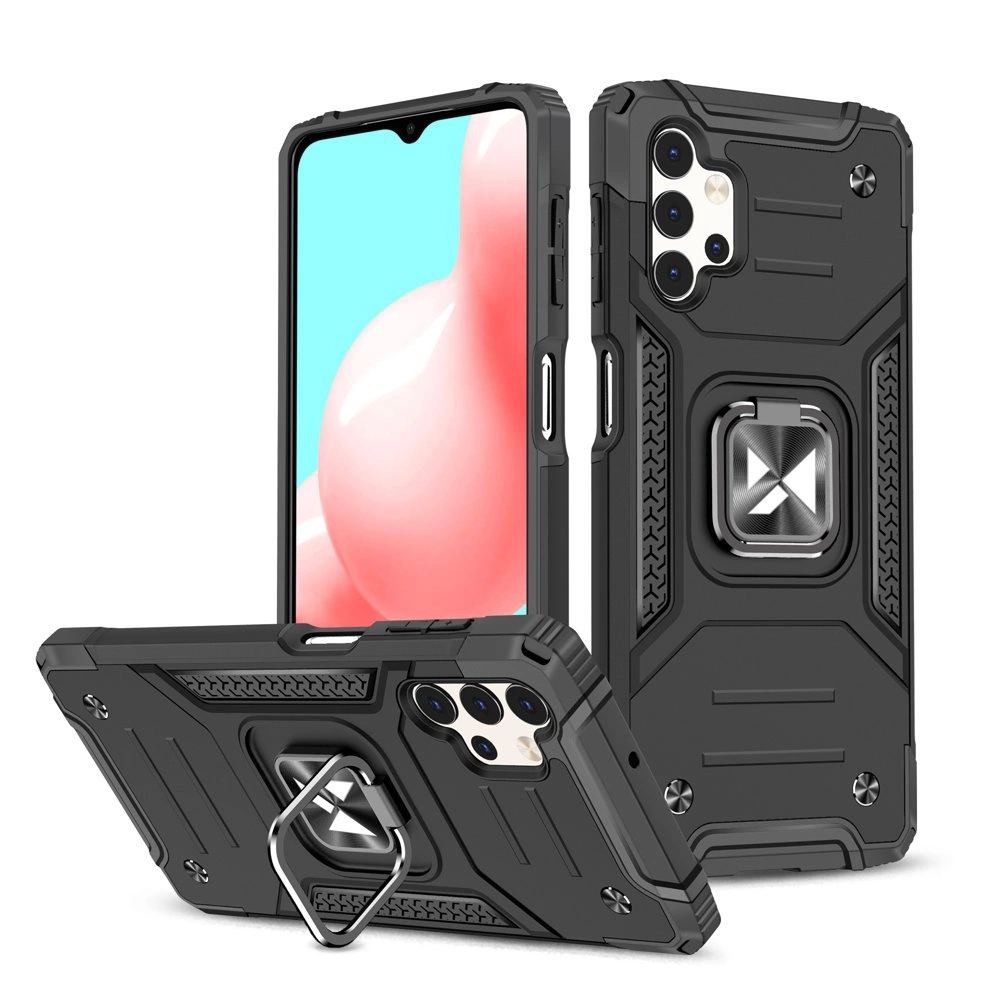 Wozinsky Ring Armor dėklas su stovėjimo funkcija tvirtas ir atsparus Samsung Galaxy A32 5G juodas
