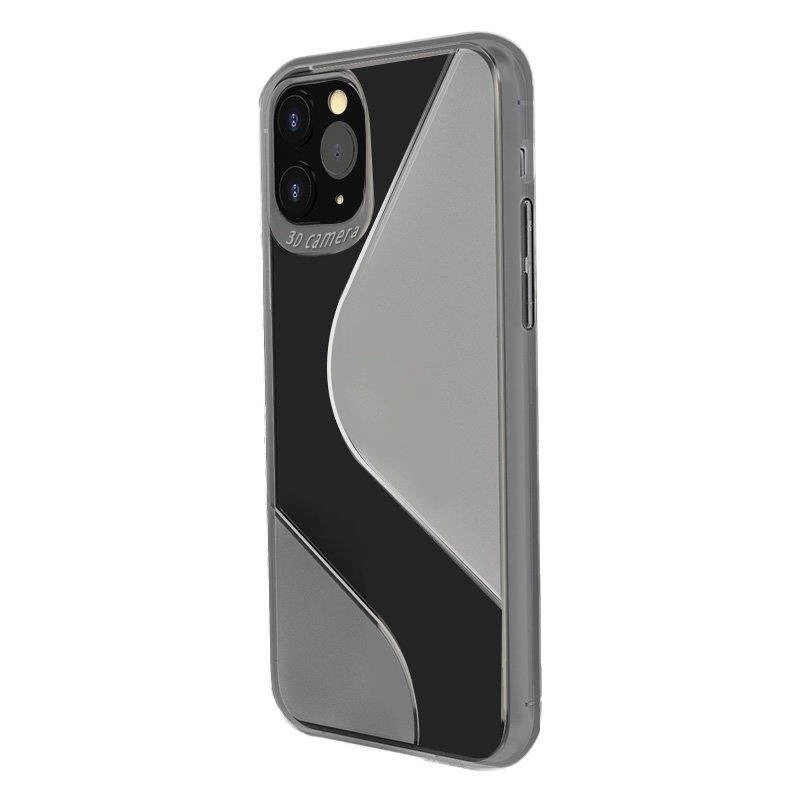 S-Case Lankstus TPU dėklas Huawei P40 Lite E juodas