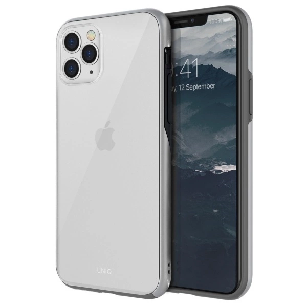 Uniq Vesto Hue dėklas iPhone 11 Pro Max – permatomas ir sidabrinis