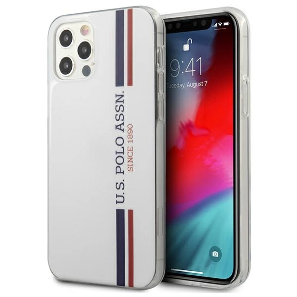 US Polo USHCP12MPCUSSWH iPhone 12/12 Pro 6,1" balta/balta Tricolor kolekcija