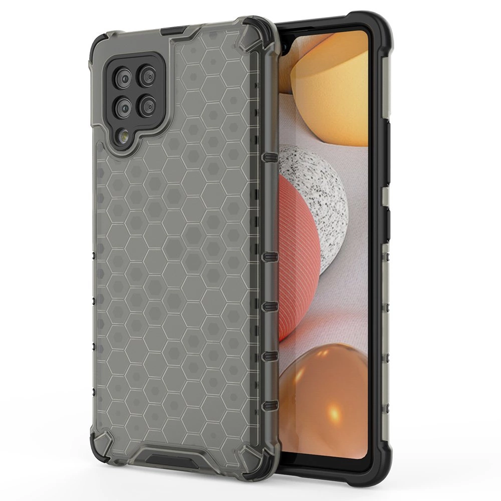 Honeycomb Case apsauginis dėklas su TPU apsauga Samsung Galaxy A42 5G juodas