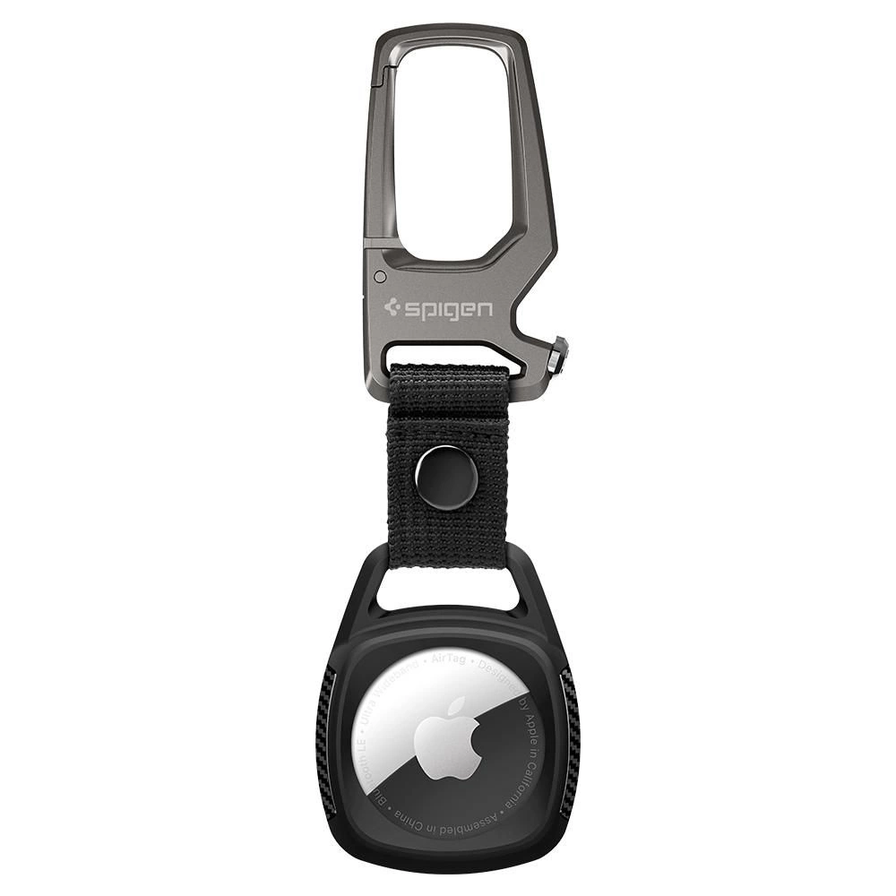 Spigen Rugged Armor dėklas Apple AirTag – matinė juoda