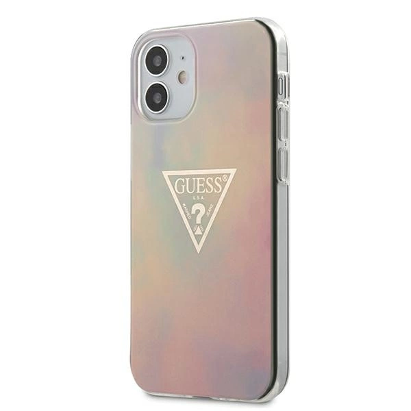 Guess GUHCP12SPCUMCGG01 iPhone 12 mini 5,4" rožinis kietas dėklas Tie & Dye Collection