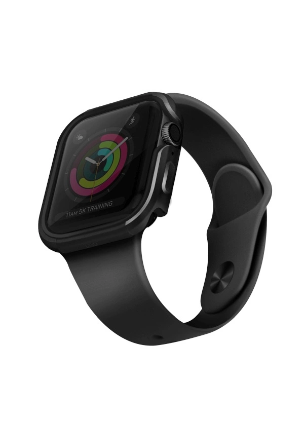 Uniq Valencia dėklas Apple Watch 4/5/6/SE 44 mm – pilkas
