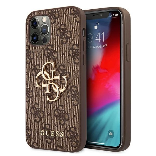 Guess 4G Big Metal Logo dėklas iPhone 12 / iPhone 12 Pro