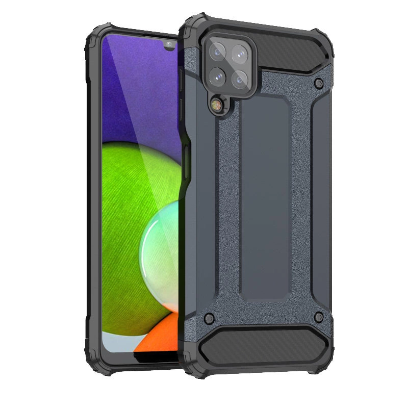 Hybrid Armor dėklas tvirtas, atsparus Samsung Galaxy A22 4G mėlynas