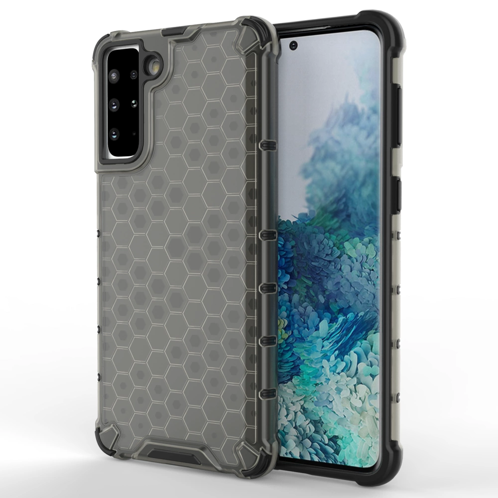 Honeycomb Case tvirtas dėklas su TPU apsauga Samsung Galaxy S21+ 5G, juodas